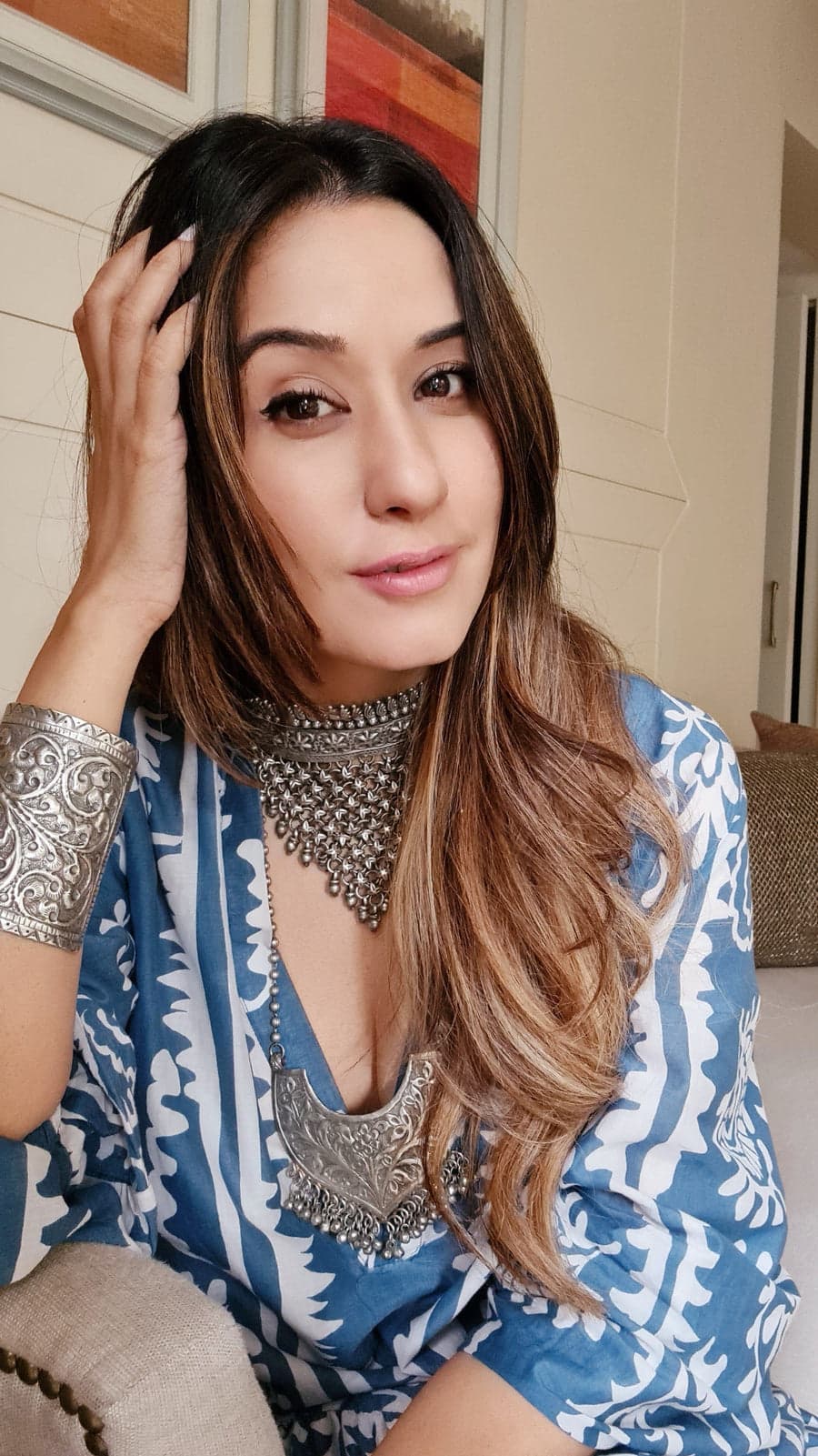 Model showcasing new collection