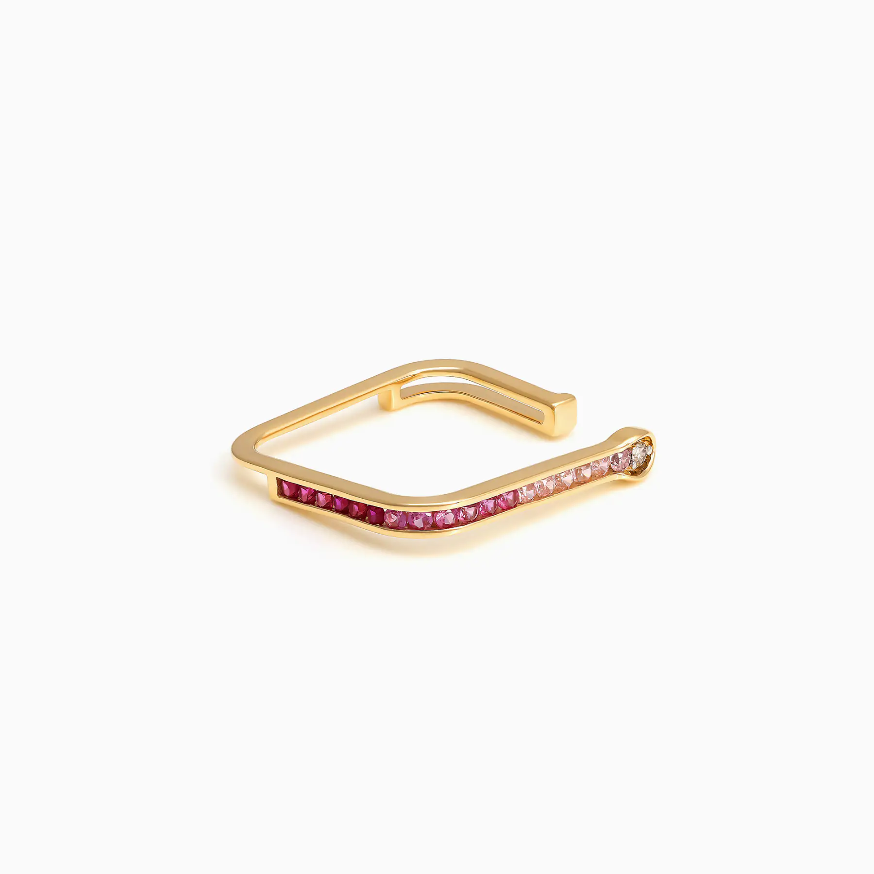 Curves and Angles Statement Diamond Ring