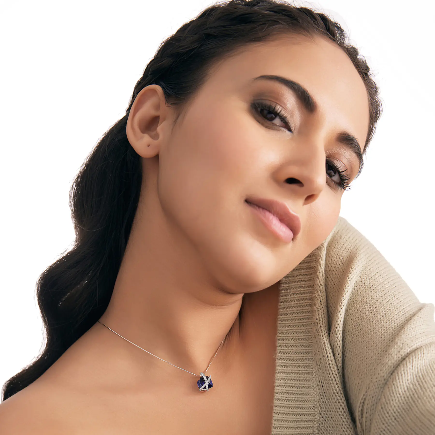 Blue Sweetheart Statement Pendant