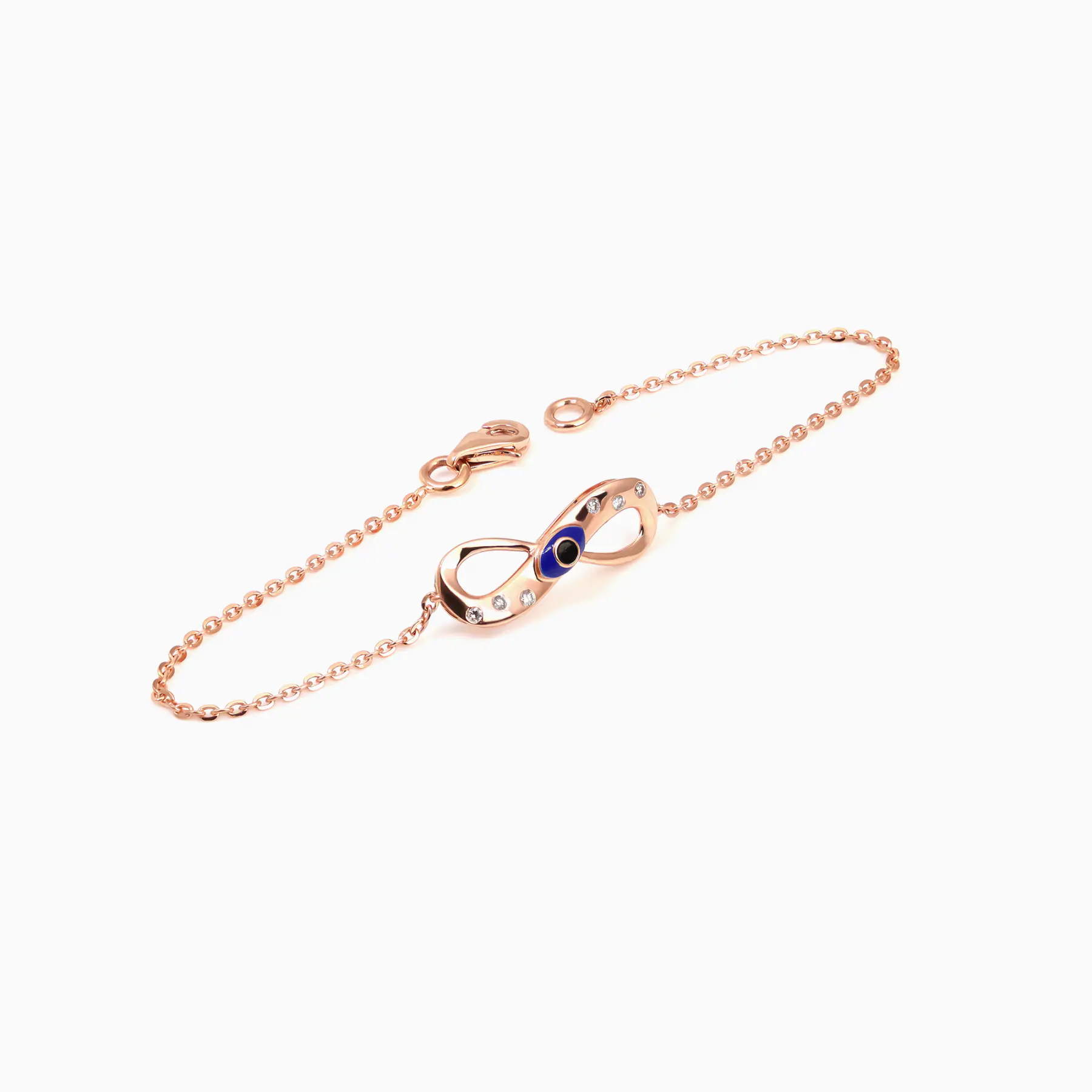 Inifinity Cycle Diamond Chain Bracelet